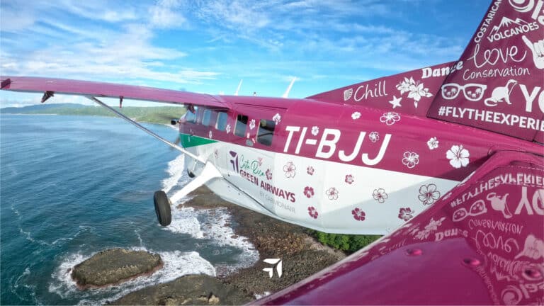 Avion de la compagnie GreenAirways au Costa Rica