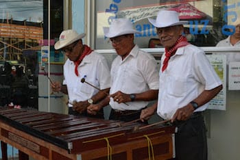 musiciens de marimba