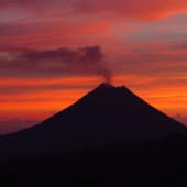 Volcan Arenal coucher de soleil