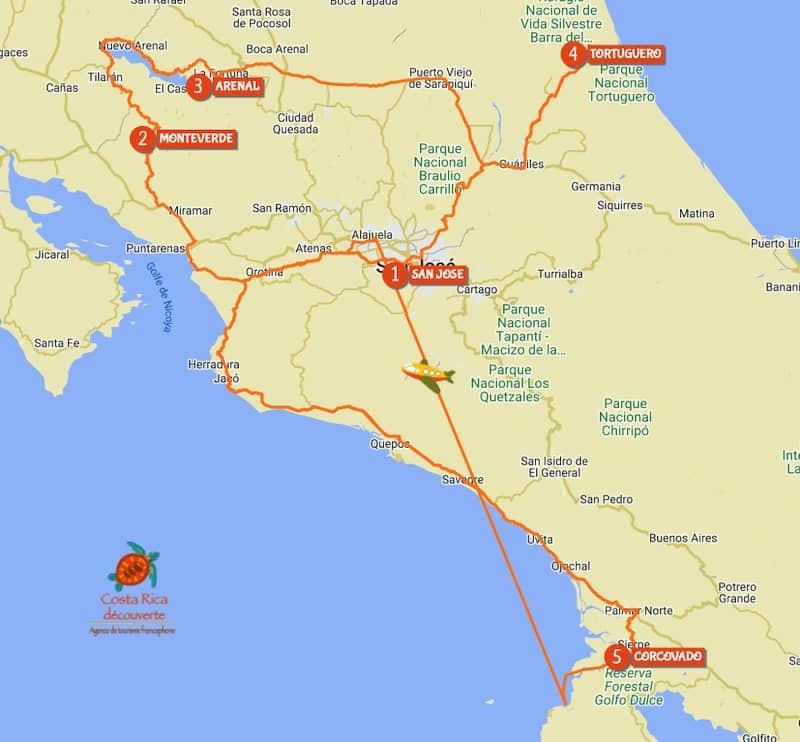 Carte Circuit quetzal