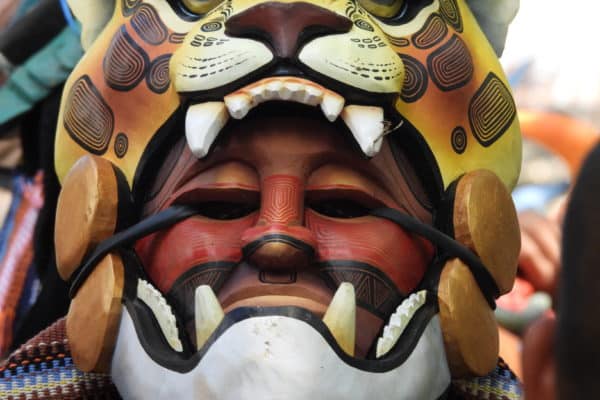 Masque jaguar Costa Rica Découverte Masque jaguar Costa Rica Découverte