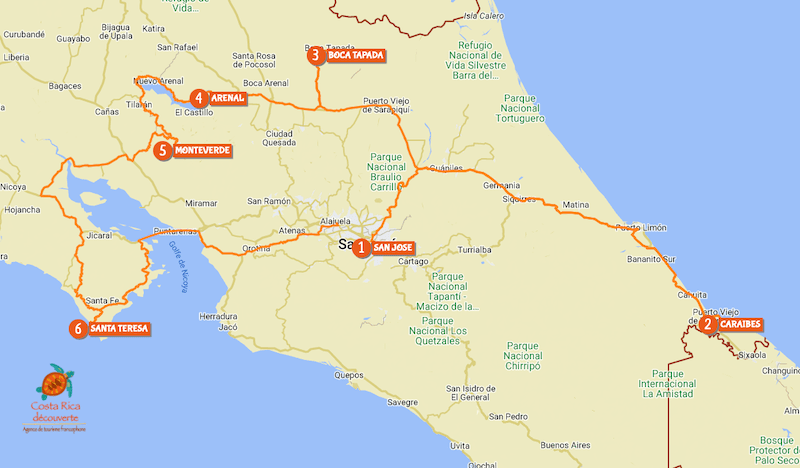 Map of circuit Passion fruit
