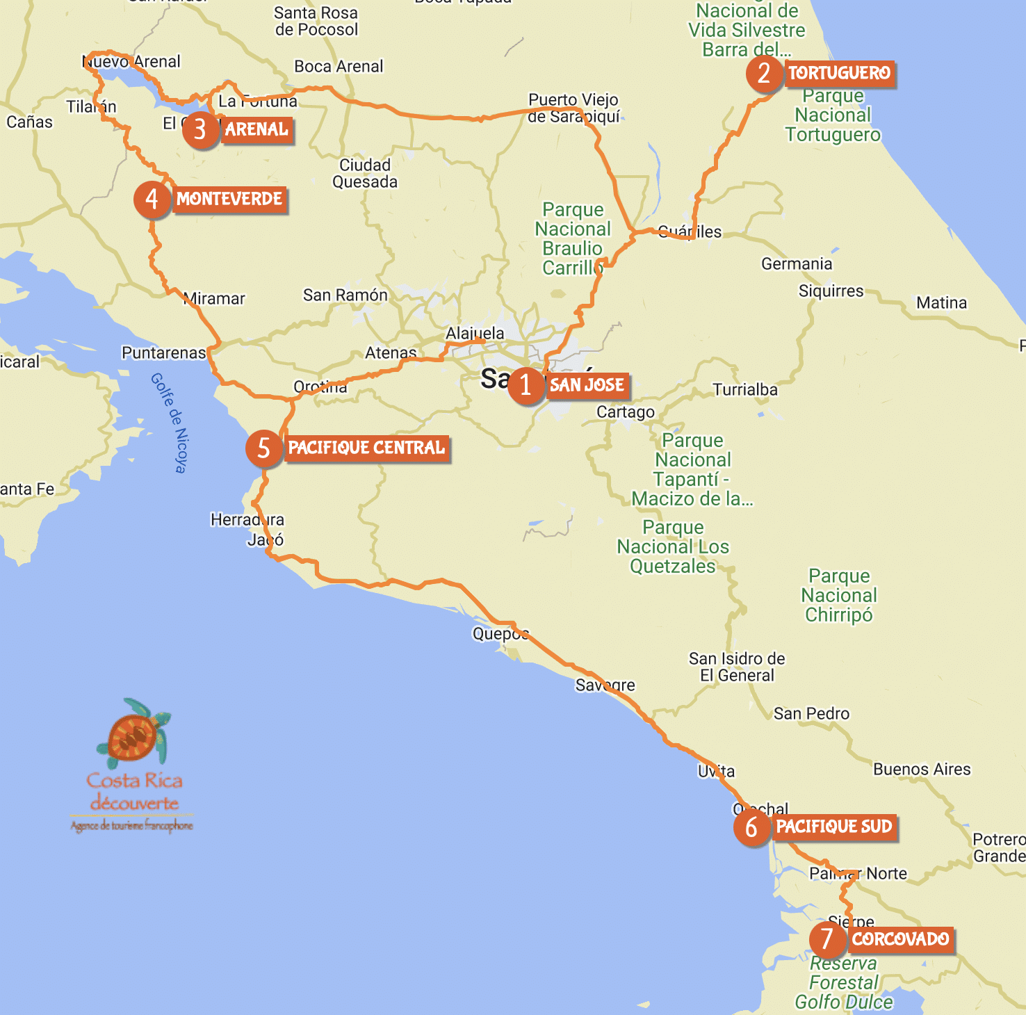 Map of circuit Frogs